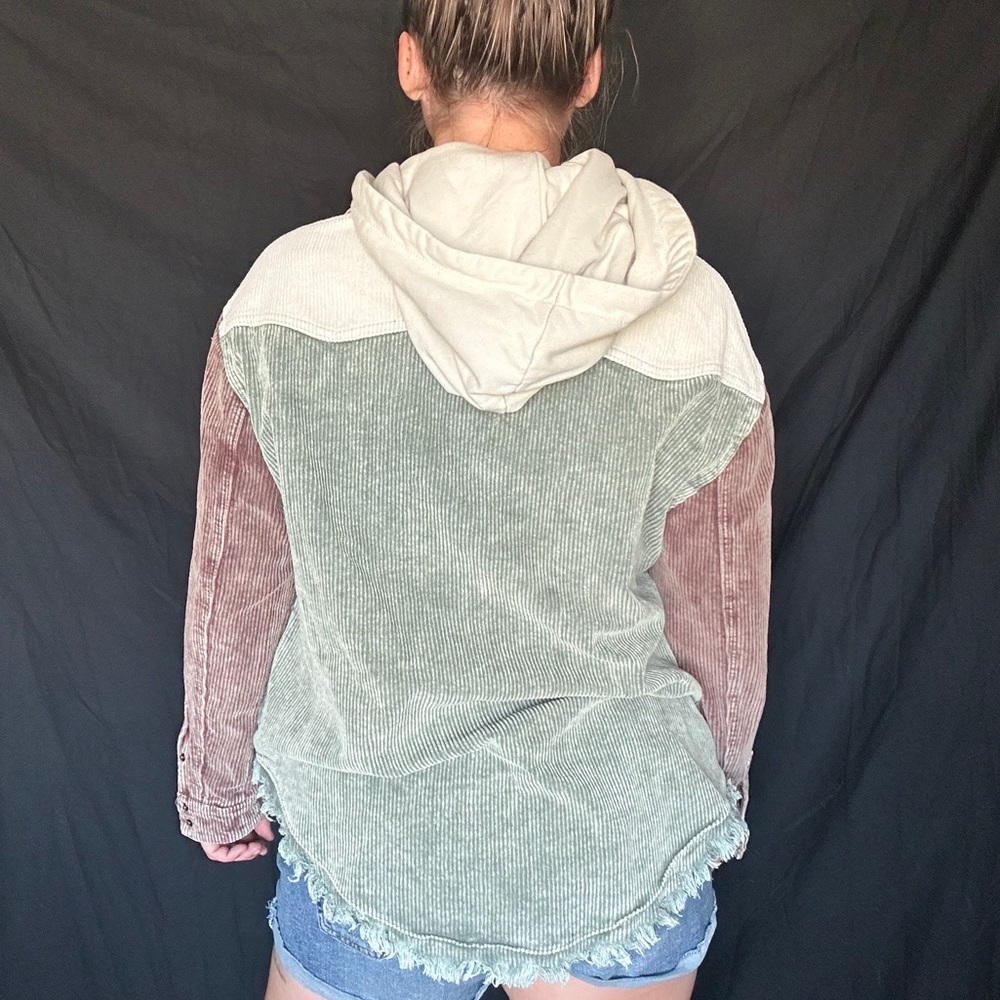 Corduroy Oversided Shacket - Picture 2 of 4